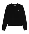 Acne Studios Long-sleeved Sweater In Black
