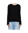 Acne Studios Long-sleeved Sweater In Black