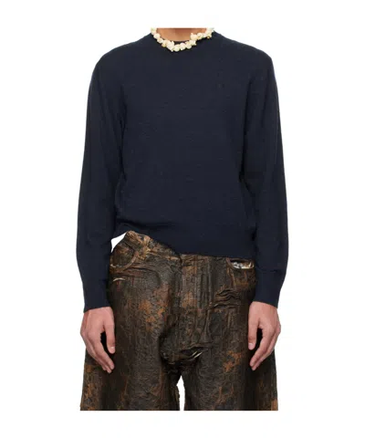 Acne Studios Long-sleeved Sweater In Black