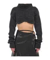 Acne Studios Long-sleeved Sweater In Black
