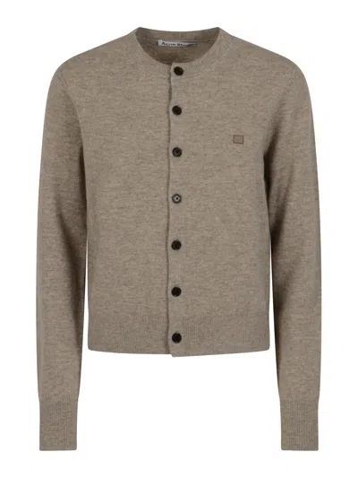 Acne Studios Long-sleeved Sweater In Brown