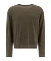 Acne Studios Men Cashmere Crewneck Sweater In Green