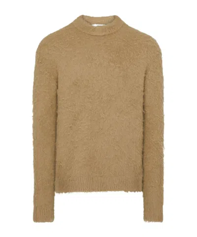 Acne Studios Long-sleeved Sweater In Beige