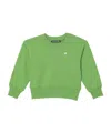 Acne Studios Fairah Face Cotton Jersey Sweatshirt In Green