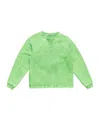 Acne Studios Logo Stud Sweater In Green
