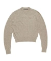 Acne Studios Taupe Yak Wool Sweater In Nude