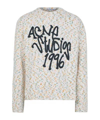 Acne Studios Long-sleeved Sweater In White