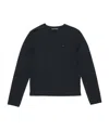 Acne Studios Crew Neck Sweater Knitwear Black In Black