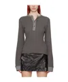 Acne Studios Long-sleeved T-shirt In Black