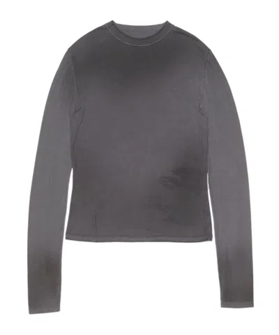 Acne Studios Long-sleeved T-shirt In Black