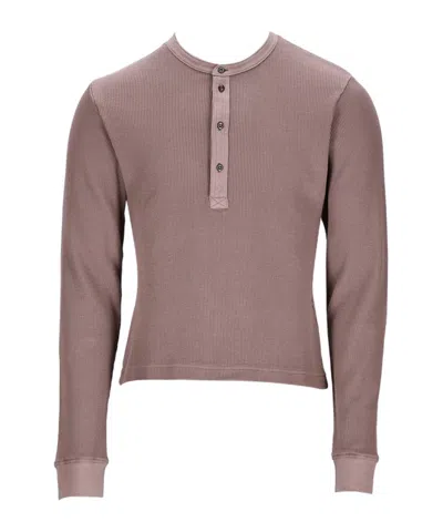 Acne Studios Long-sleeved T-shirt In Gray