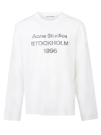 Acne Studios Long-sleeved T-shirt In White