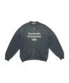 Acne Studios Long-sleeved Zipper Sweatshirt In Black