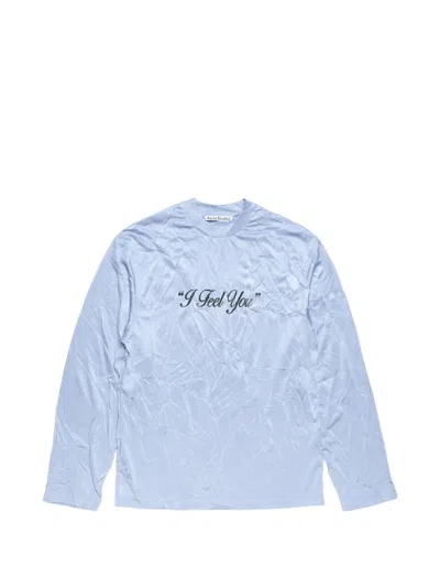 Acne Studios Long-sleeves T-shirt In Blue