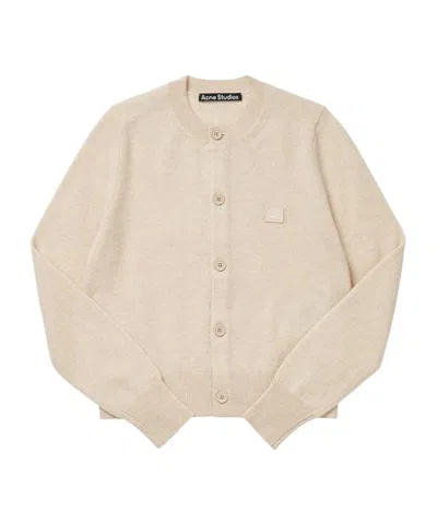 Acne Studios Long-sleeved Cardigan In Brown