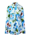 Acne Studios Button-up Printed Shirt In Blue