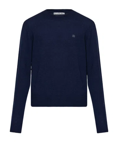 Acne Studios Long-sleeved Sweater In Blue