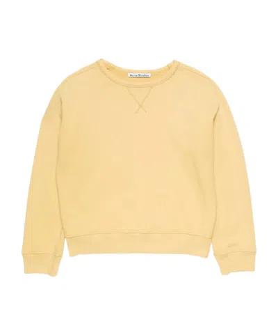 Acne Studios Long-sleeved Sweatshirt In Yellow