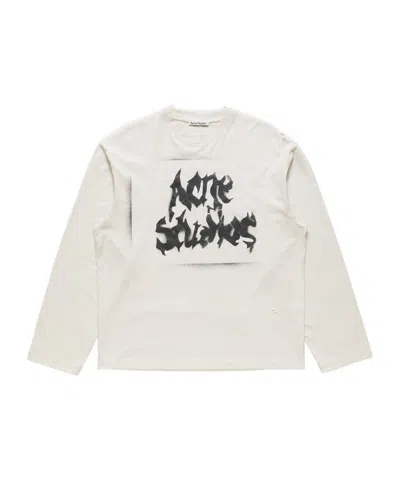Acne Studios Long-sleeved T-shirt In White
