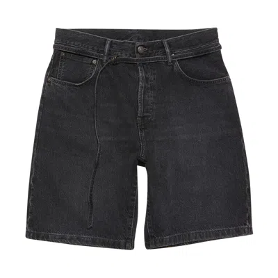Pre-owned Acne Studios Loose Fit Denim Shorts 'black' | Men's Size L
