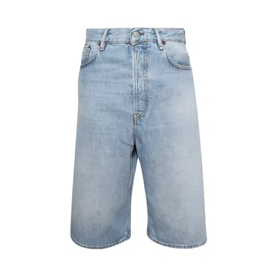 Pre-owned Acne Studios Loose Fit Denim Shorts 'ligth Blue' | Men's Size 46