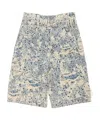 Acne Studios Loose Fit Denim Shorts In Multi