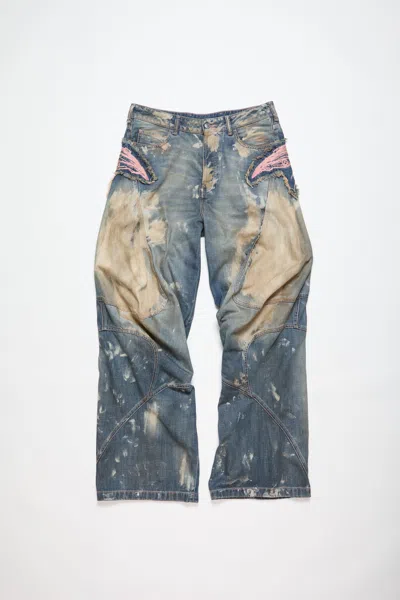 Acne Studios Blue Loose-fit Jeans In Mid Blue