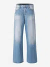 Acne Studios Blue Relaxed Fit 2022f Jeans In Logo Patch On The Back