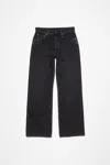 Acne Studios Trafalgar Wide Leg Jeans With Faded Effect In Black