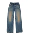Acne Studios Womens Dark Blue 2023 Wide-leg Denim Jeans In Blue
