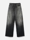 Acne Studios Black Distressed Effect Jeans Men In Gray