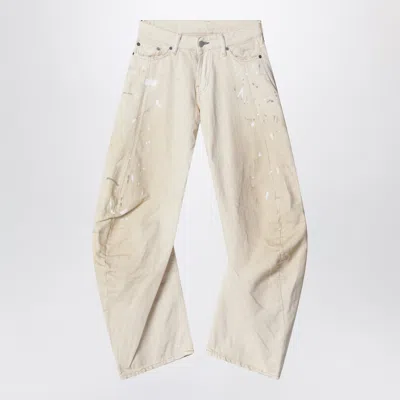 Acne Studios Loose Fit Jeans 2006f White In Neutral