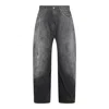 Acne Studios Super Baggy Fit Jeans In Gray