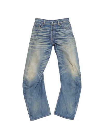 Acne Studios Wide-leg Low-rise Denim Jeans In Blue