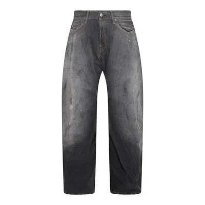 Acne Studios Wide-leg Denim Jeans In Black