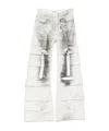 Acne Studios Loose-fit Jeans In White/black