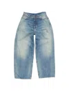Acne Studios Loose-fit Patch Jeans In Blue