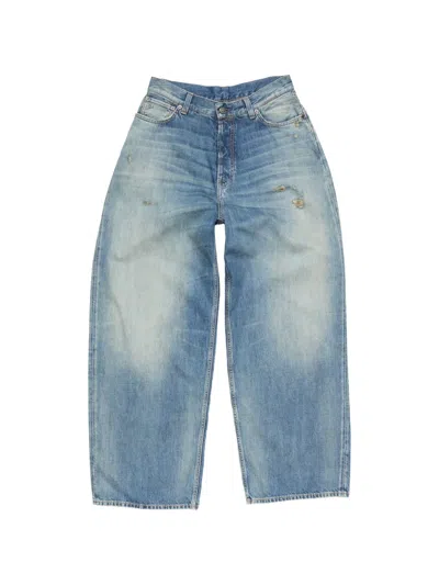 Acne Studios Loose-fit Patch Jeans In Blue