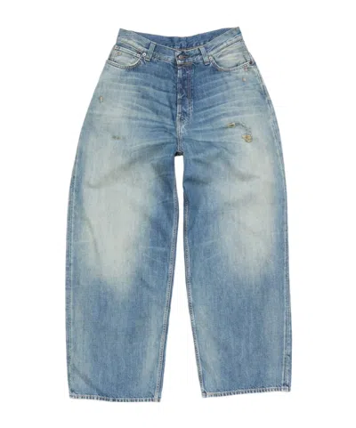 Acne Studios Loose-fit Patch Jeans In Blue