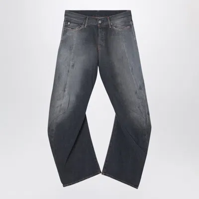 Acne Studios Loose-fitting Black Washed Jeans Women