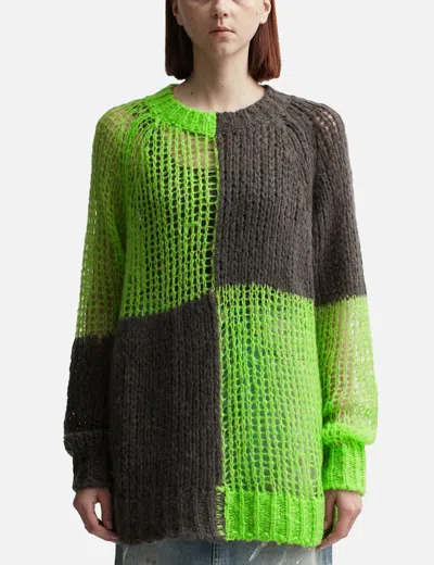 Acne Studios Check-pattern Sweater In Multicolor