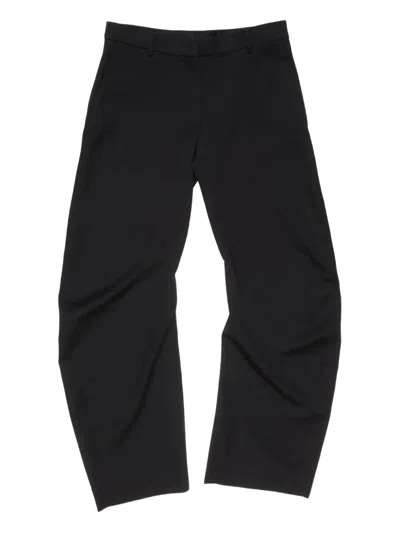 Acne Studios Loose-leg Tailored Trousers In Black