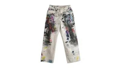 Pre-owned Acne Studios Loose Pantin Aol White