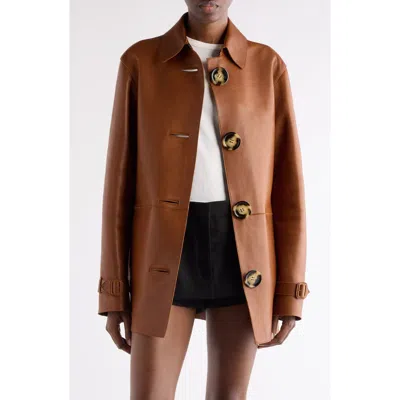 ACNE STUDIOS ACNE STUDIOS LORASSINO LAMBSKIN LEATHER JACKET