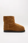 Acne Studios Low Boots Printed Leather In Tobacco Brown
