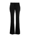 Acne Studios Low-rise Flared Trousers In Black