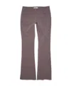 Acne Studios Low-rise Flared Trousers In Gray
