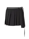 Acne Studios Women Pleated Mini Skirt In 900 Black