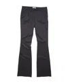 Acne Studios Low-waisted Flared Trousers In Black