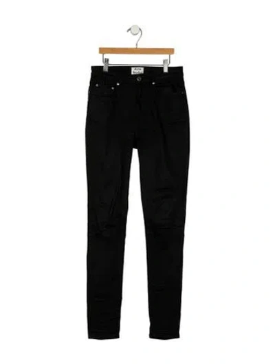 Pre-owned Acne Studios Low-rise Skinny Leg Jeans In Black